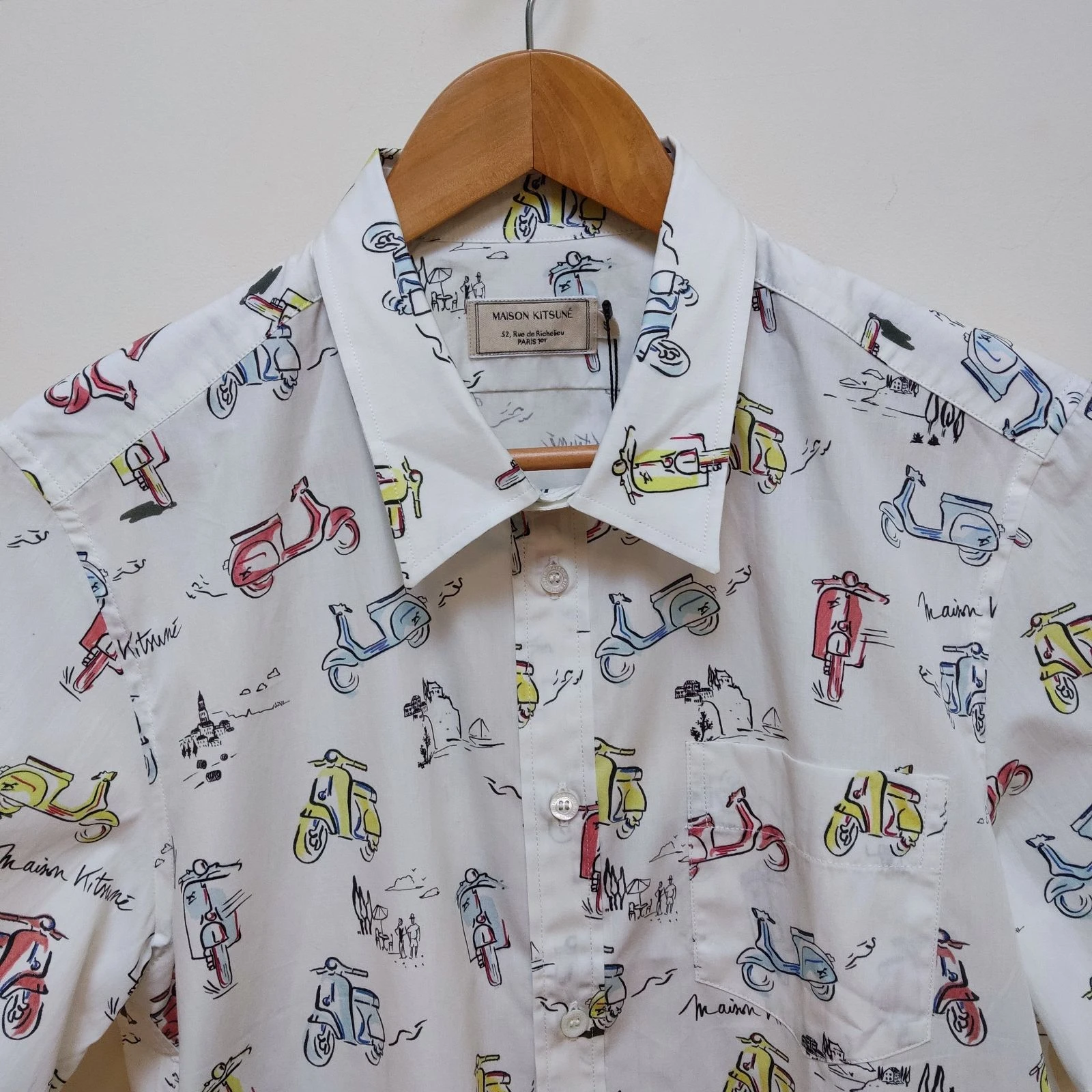 Maison Kitsuné Taille M / 40 Chemise à manches courtes Mup Imprimé multicolore – photo 10
